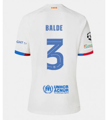 Barcelona Alejandro Balde #3 Udebanetrøje 2023-24 Kort ærmer